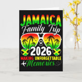 Jamaica Family Trip 2026 Making Memories Jamaica V カード (黄色い花)