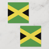 Jamaica Flag Emblem スクエア名刺 (正面/裏面)
