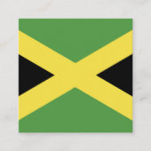 Jamaica Flag Emblem スクエア名刺 (正面)