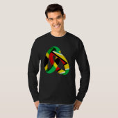 Jamaica Flag Guyana Grown Ring Marriage Wedding Tシャツ (正面フル)