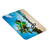 Jamaica Flag Island - Proud Jamaicans - Magnet マグネット (右側)