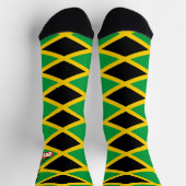 Jamaica Flag Jah Rastafari Blessed Love Socks ソックス (上部)