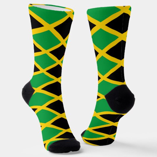 Jamaica Flag Jah Rastafari Blessed Love Socks ソックス (傾斜あり)