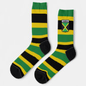 Jamaica Flag Jah Rastafari Rasta Reggae Socks ソックス (左)