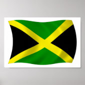 Jamaica Flag Poster Print ポスター (正面)