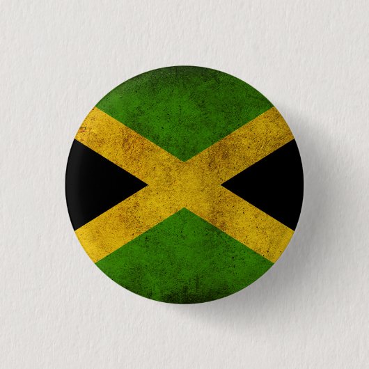 Jamaica Flag - Proud Jamaicans - Rasta Button 缶バッジ (正面)