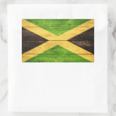 Jamaica Flag - Proud Jamaicans - Rasta Sticker 長方形シール (バッグ)