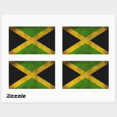 Jamaica Flag - Proud Jamaicans - Rasta Sticker 長方形シール (シート)