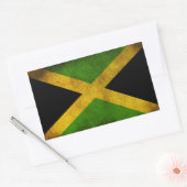 Jamaica Flag - Proud Jamaicans - Rasta Sticker 長方形シール (封筒)