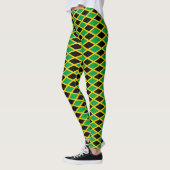 Jamaica Flag - Proud Jamaicans - Yoga Leggins レギンス (左)