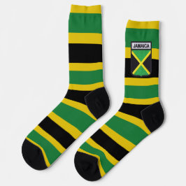 Jamaica Flag Socks Proud Jamaicans Rasta Roots ソックス