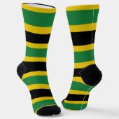 Jamaica Flag Socks Proud Jamaicans Rasta Roots ソックス (傾斜あり)