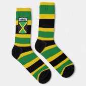 Jamaica Flag Socks Proud Jamaicans Rasta Roots ソックス (右)