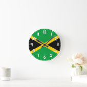 Jamaica Flag Wall Clock - flag of jamaica ラウンド壁時計 (ホーム)