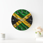 Jamaica Flag Watch 2026 ラージ壁時計 (ホーム)