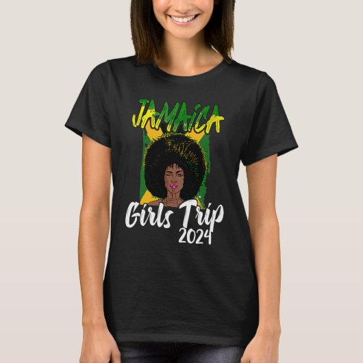 Jamaica Girls Trip 2024 Women's Bachelorette Party Tシャツ (正面)