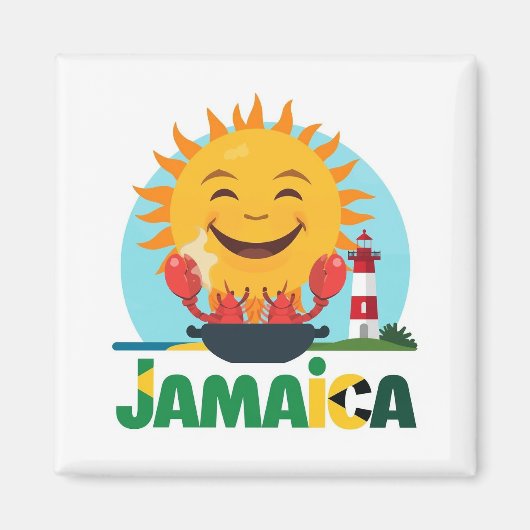 Jamaica happy マグネット (正面)