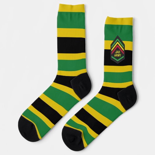Jamaica Jah Army Rasta Reggae Roots Socks ソックス (左)