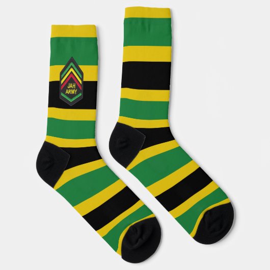 Jamaica Jah Army Rasta Reggae Roots Socks ソックス (右)