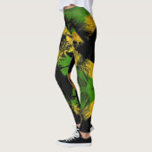 Jamaica Lion Flag Proud Jamaicans - Yoga Leggings レギンス (左)