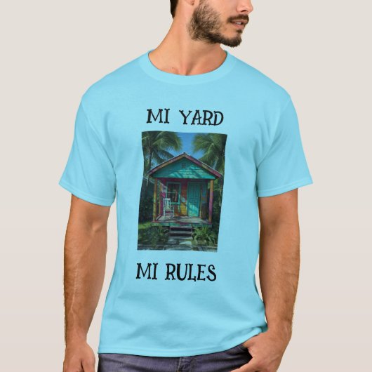 Jamaica mi yard mi riles  T-Shirt Tシャツ (正面)