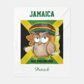Jamaica No Problem 名前入り フリースブランケット (正面)