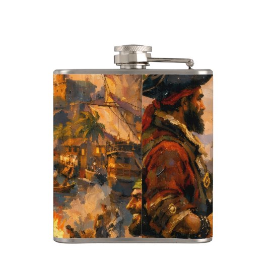 Jamaica pirate week flask フラスク (裏面)