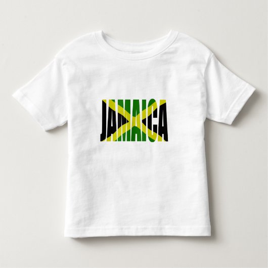 Jamaica plus flag トドラーTシャツ (正面)