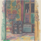 Jamaica porch life  シール (正面)