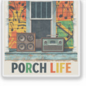Jamaica porch life  シール (正面)