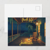 Jamaica Porch life evening  ポストカード (正面/裏面)