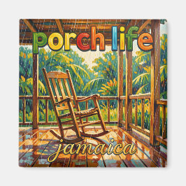 Jamaica Porch life rainy day マグネット