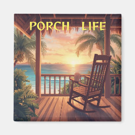 Jamaica porch life sunset マグネット