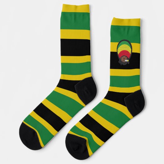 Jamaica Rasta Reggae Bobby Roots One Love Socks ソックス (左)