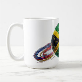 Jamaica Soccer Ball | Stadium Ready | Fan Gear コーヒーマグカップ