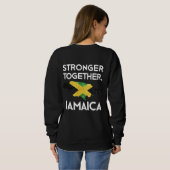 Jamaica Strong Hurricane Melissa Support スウェットシャツ (裏面フル)