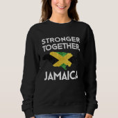 Jamaica Strong Hurricane Melissa Support スウェットシャツ (正面)