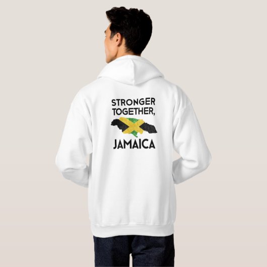 Jamaica Strong Hurricane Melissa Support Tee パーカ (裏面フル)