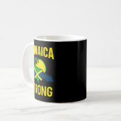Jamaica Strong I Love Jamaican Flag Heart Women Me コーヒーマグカップ (正面左)