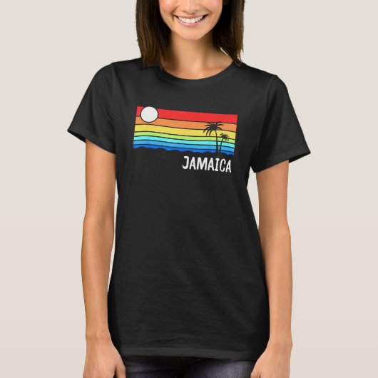Jamaica Sunset Design Jamaican Island Vacation Jam Tシャツ (正面)