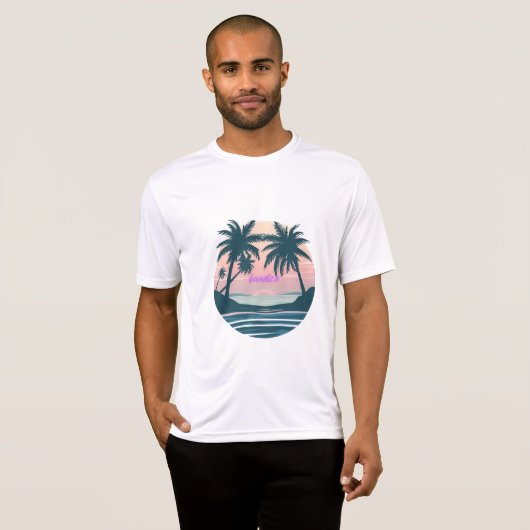 Jamaica sunset seal tシャツ (正面フル)