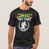 Jamaica Table Tennis   Jamaican Ping Pong Supporte Tシャツ (正面)