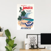 Jamaica Travel Poster Jamaican Art Print ポスター (ホームオフィス)