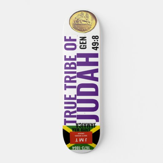 JAMAICA TRUE TRIBE OF JUDAH スケートボード (正面)