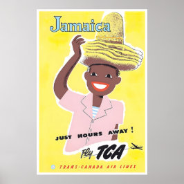Jamaican Art Jamaica Travel Poster Trans Canada ポスター