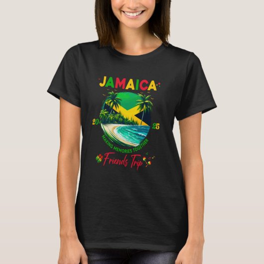 Jamaican Birthday Besties Jamaica Vacation Matchin Tシャツ (正面)