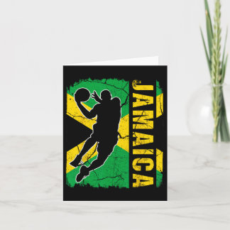 Jamaican Bysketbyll Player Jamaica Flag Bysketbyll カード