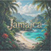 Jamaican cove シール (正面)