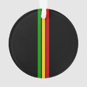 Jamaican Cute Rasta Man Personalized オーナメント (裏面)