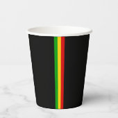 Jamaican Cute Rasta Man Personalized 紙コップ (裏面)